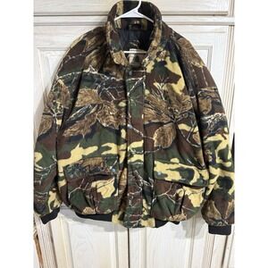 VTG Northwest Territory Insulated Fleece Hunting Jacket Woodland Camouflage XL